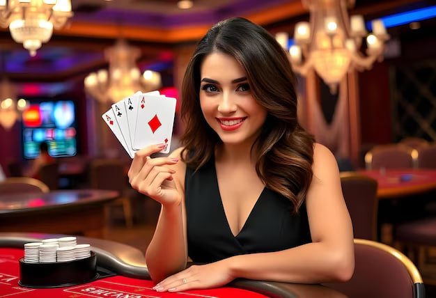 Suasana permainan live casino di medokjitu